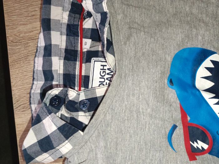 Tee-shirt manche longue chemise c&a 116 cm - photo numéro 2