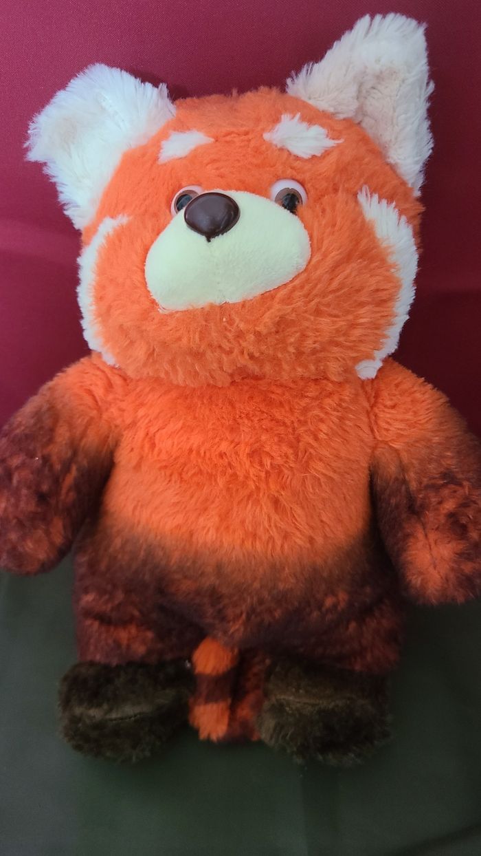 Peluche panda rouge debout, dessin animé, - photo numéro 4