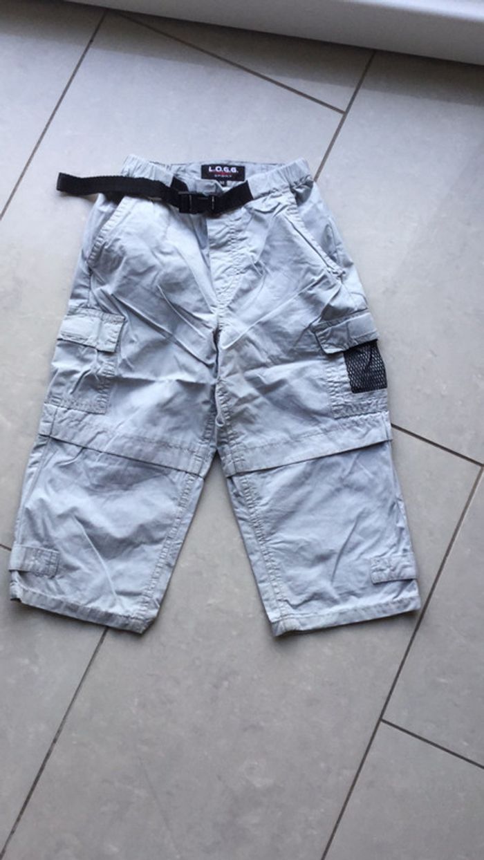 Pantacourt gris bleuté 3 ans LOGG Sport