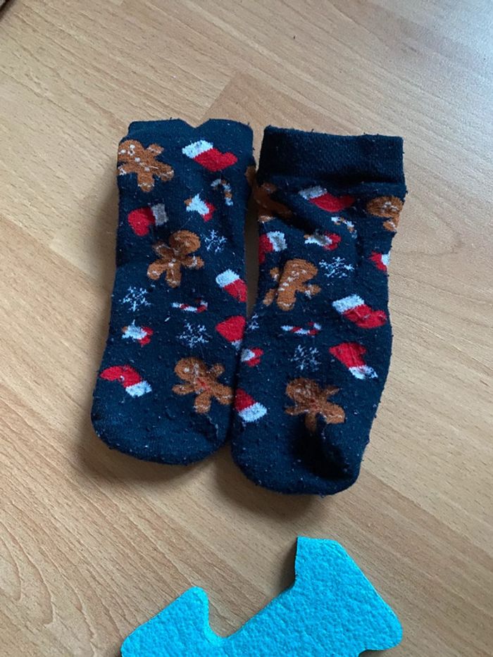 Chaussettes anti dérapantes Noël Taille 19/22