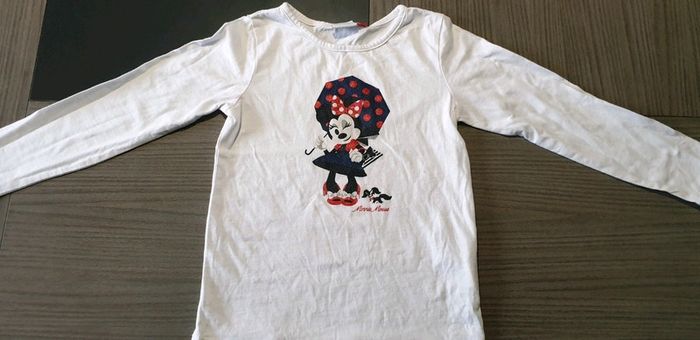 Tee-shirt manches longues minnie Disney 4/5 ans