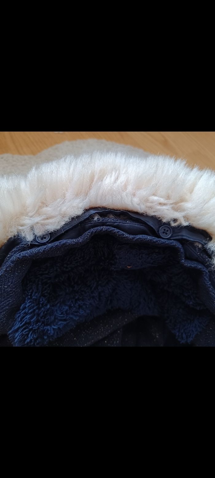 Manteau bleu marine avec paillettes TAO - photo numéro 5