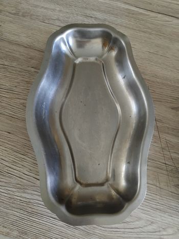 Plat  inox gris