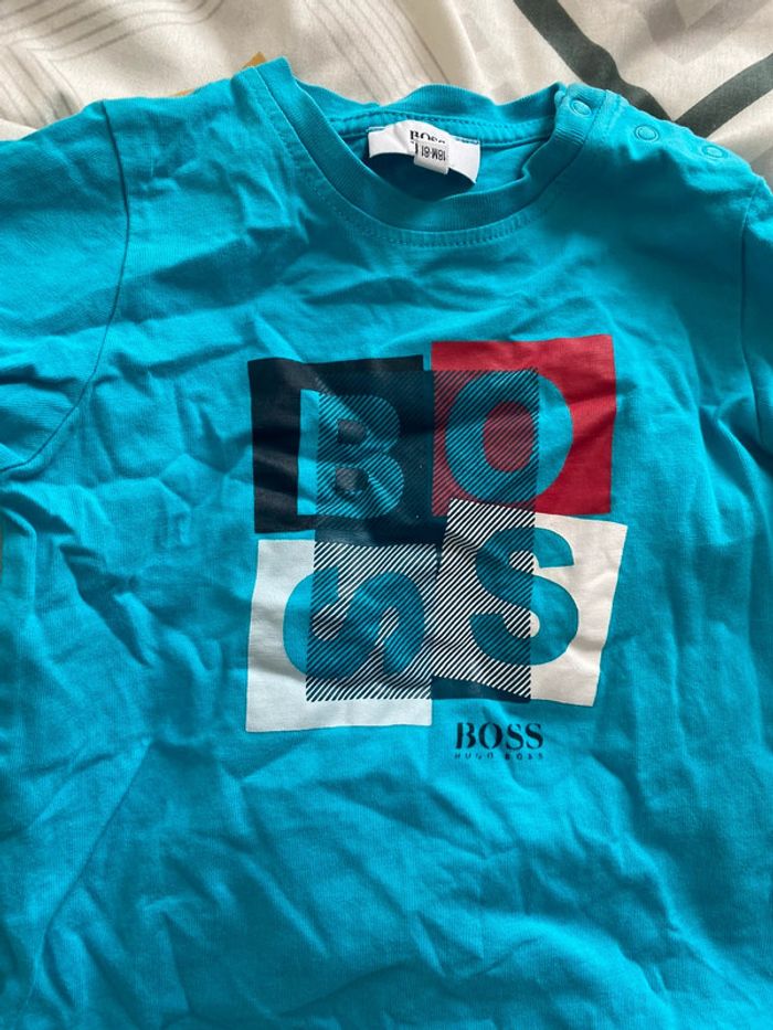 Lot de 3 pull fin Hugo boss garçon 18 mois - photo numéro 8