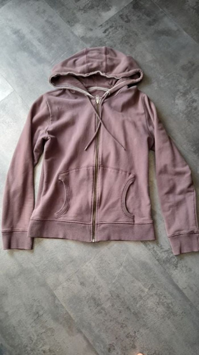 Sweat à capuche violine domyos