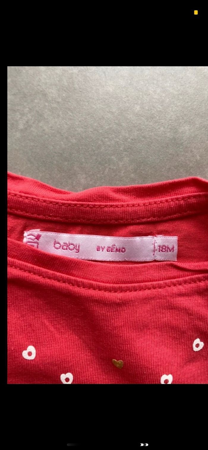 Tee shirt manches courtes Neuf 18 mois - photo numéro 4