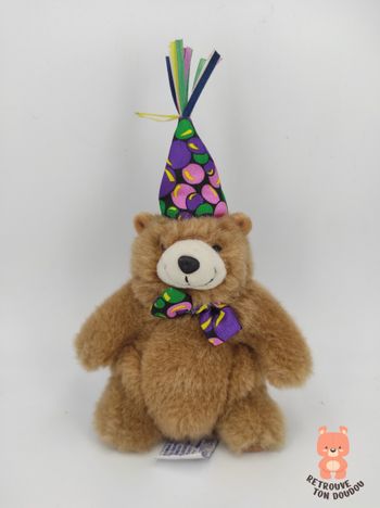 Peluche Ours anniversaire Charmin