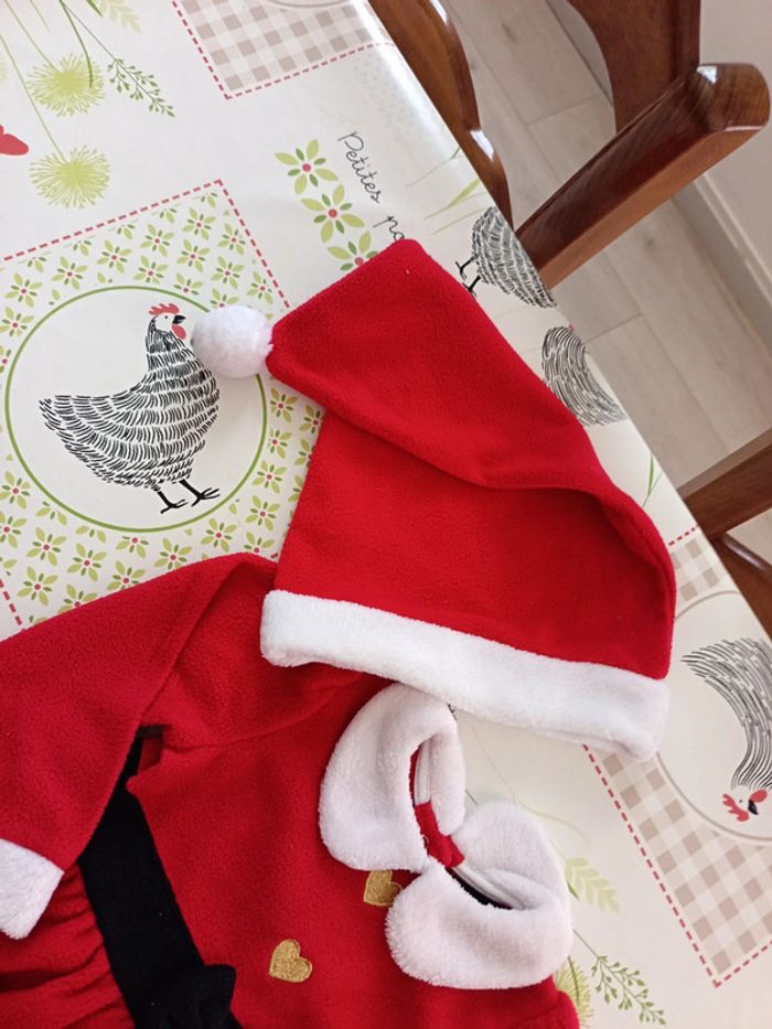 Ensemble Noël robe+legging+bonnet 9 mois - photo numéro 4