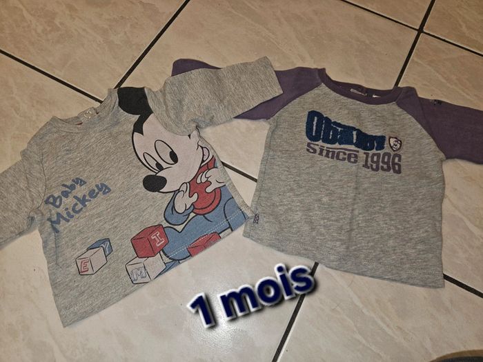 Tee-shirt manche longue  1 mois