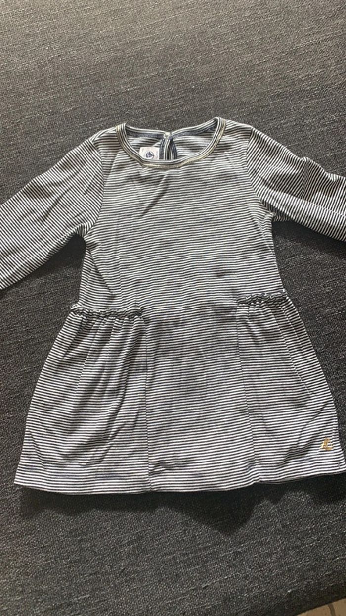 Robe en coton marinière, Petit bateau, 3 ans, comme neuve