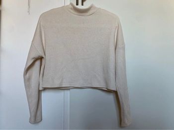 Pull crop top stradivarius beige rosé tbe t.S