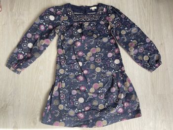 Robe motifs fleuris Vertbaudet 8 ans