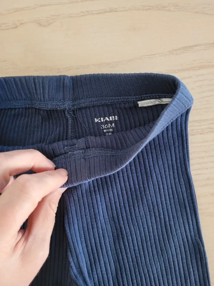 Legging bleu marine Kiabi 36 mois - photo numéro 3