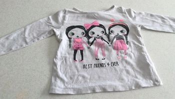 T-shirt manches longues fille 2 ans