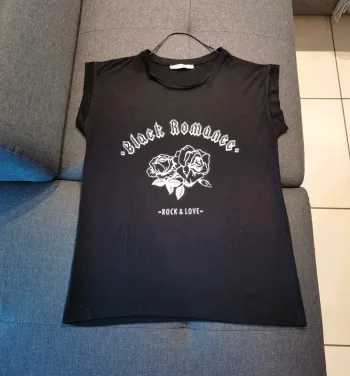 Tee-shirt noir rock taille XS