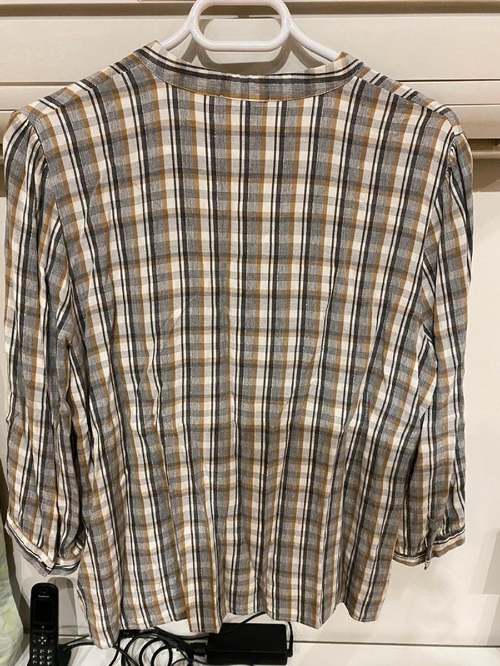 Blouse grise/argentée, rayée , Etam - photo numéro 5