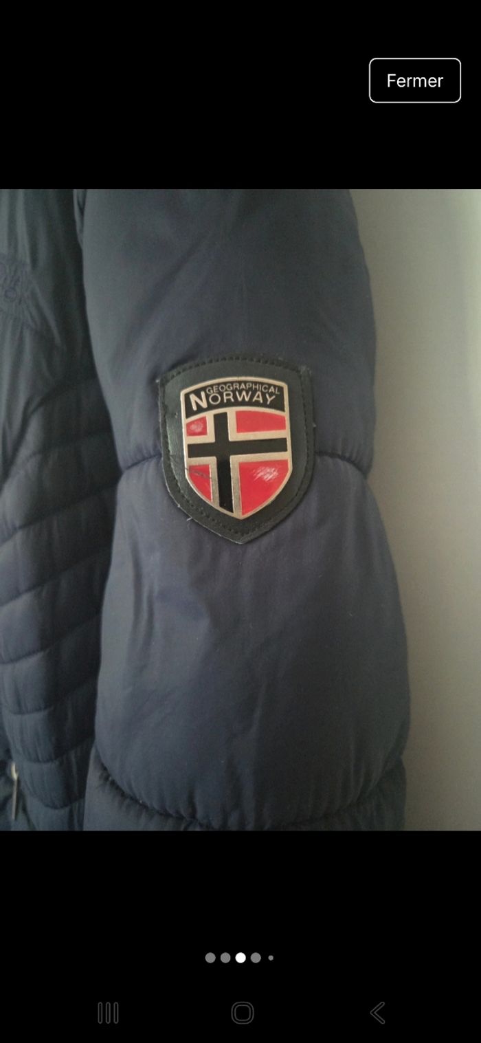 Manteau bleu foncé à capuche - photo numéro 3
