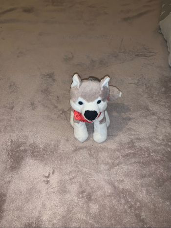 Peluche chien husky