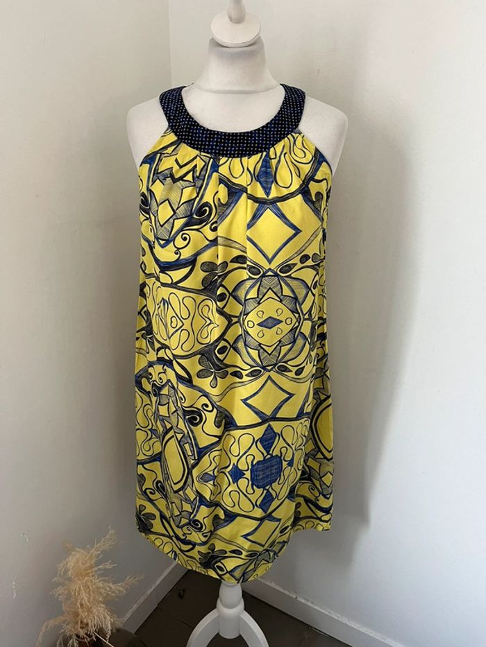 Robe jaune et bleue one step S