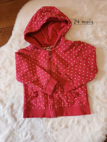 Gilet zippé Zara T24mois