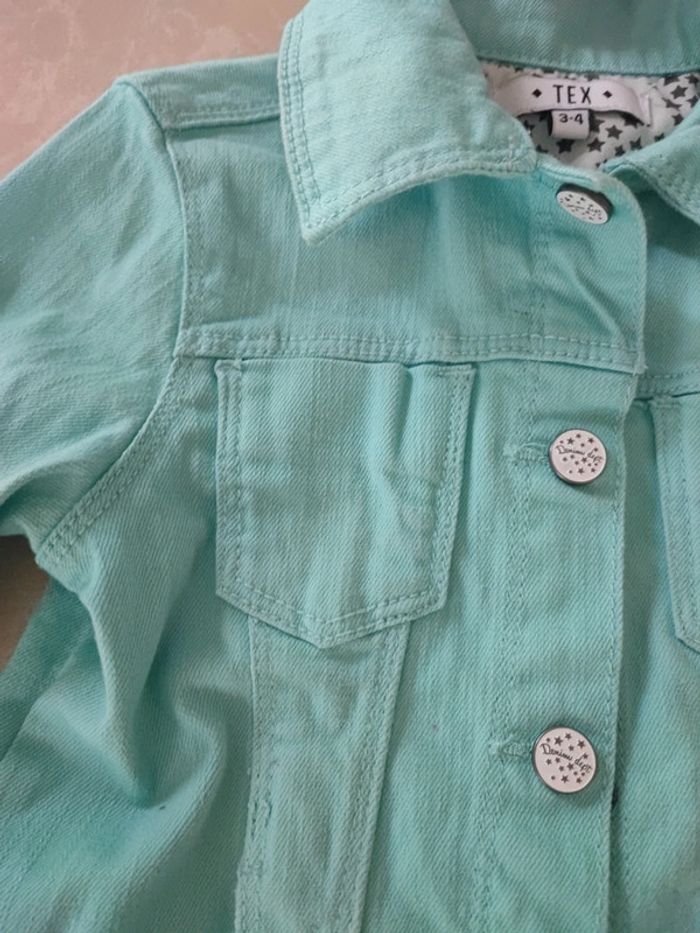 🌸sublime veste en jean 3/4 ans NEUVE - photo numéro 4