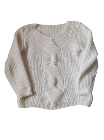 Pull doux blanc taille unique