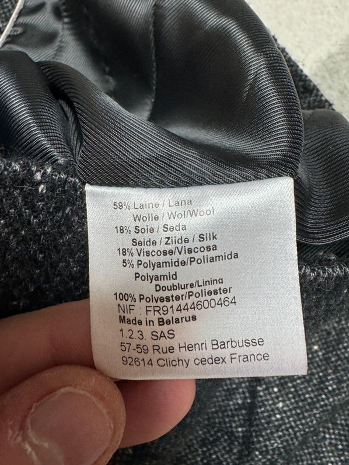 Caban en laine et soie 1 2 3 Taille 44 - photo numéro 4
