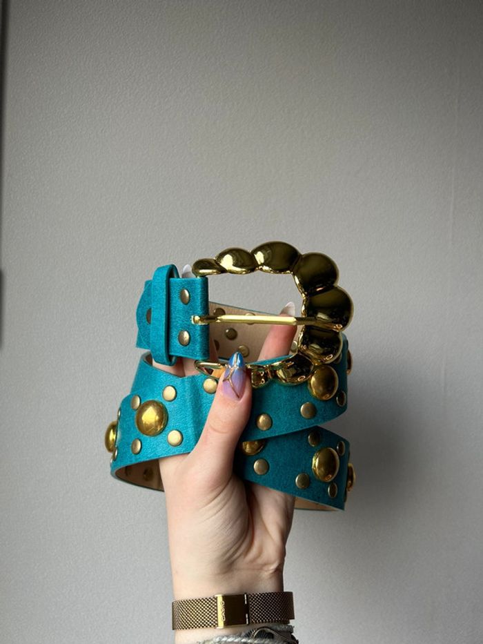 Ceinture bleu canard