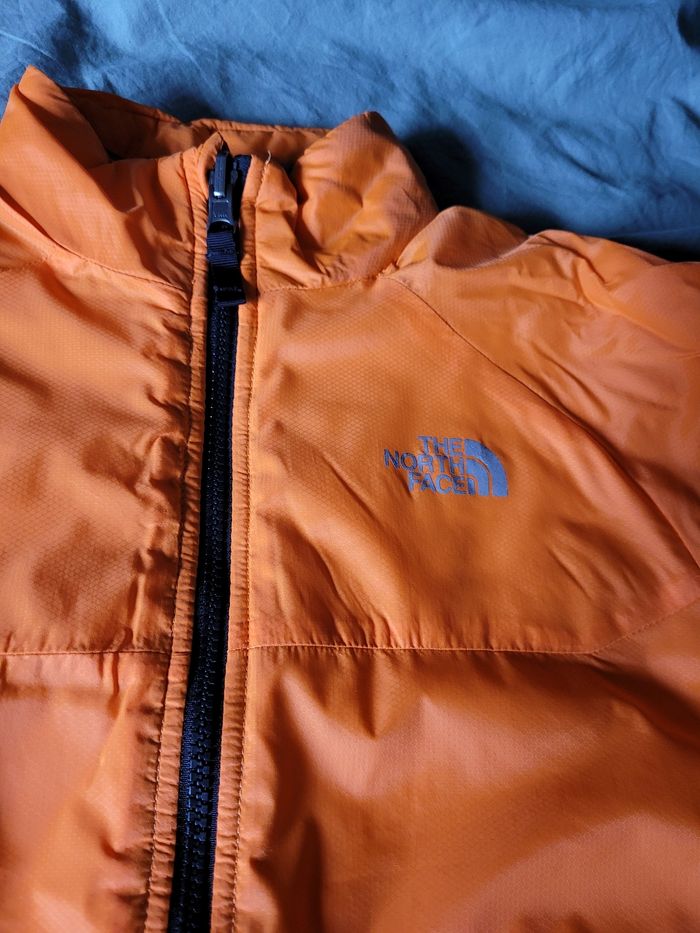 doudoune fine 10/12ans the north face orange (20e) - photo numéro 3