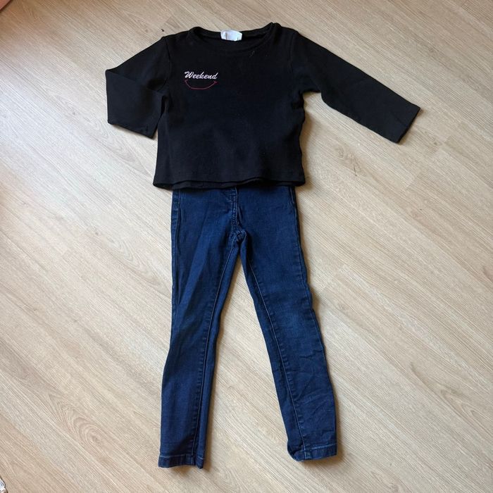 Ensemble fille 5 ans – haut Trendyol + tregging Tape à l’Œil