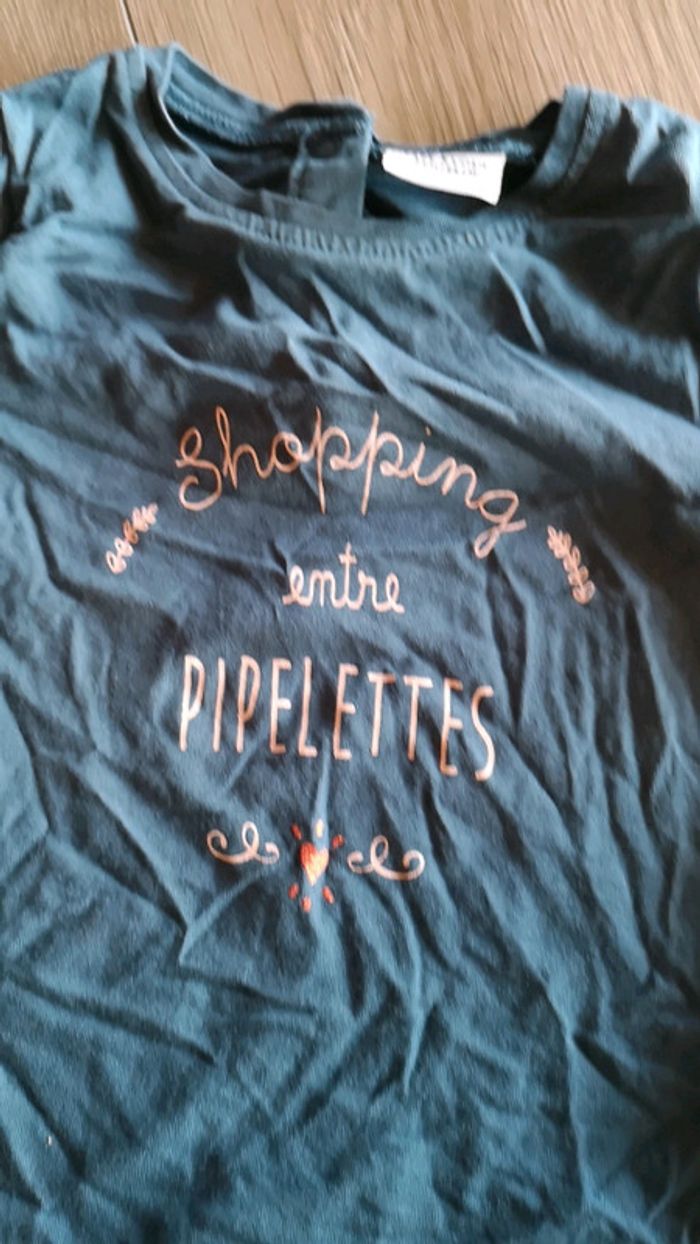 T shirt 23mois tape à l'œil shopping entre pipelettes - photo numéro 2