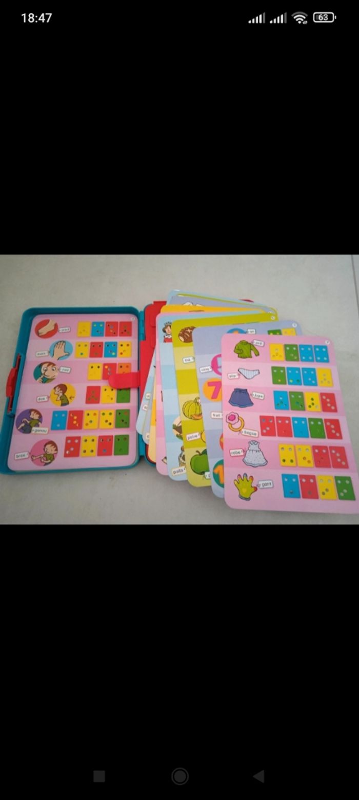 Jeu apprentissage lecture écriture