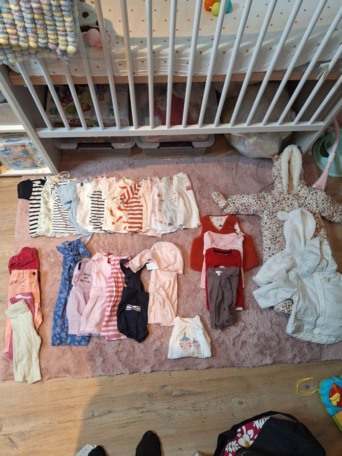 Lot vetement bébé fille 6 mois