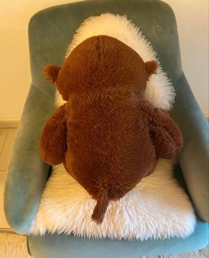 Extrême douceur, Nicotoy - Peluche singe assis 55 cm, bébé/enfant - photo numéro 9