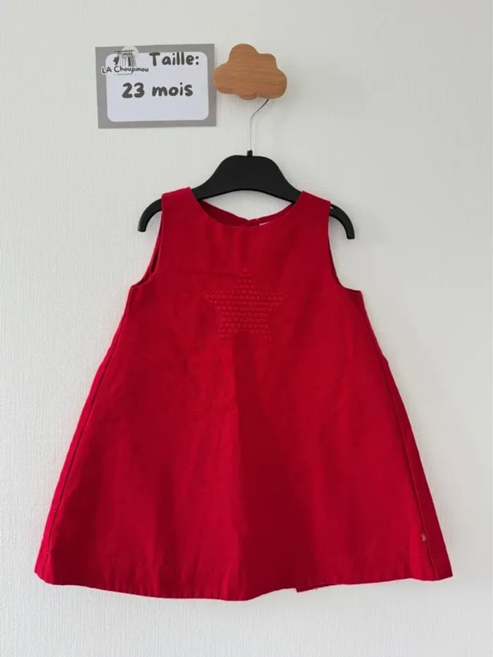 Robe rouge - taille 23 mois 🌸