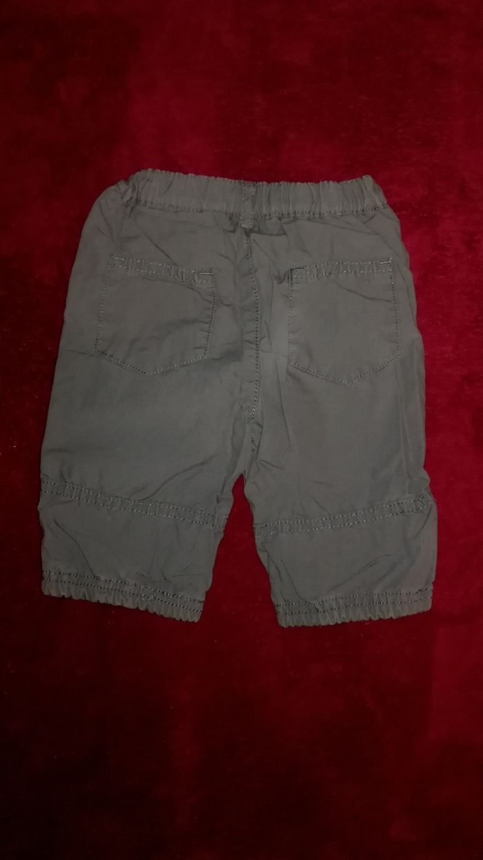 Pantacourt gris foncé 3 mois garçon - photo numéro 3