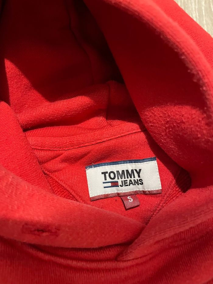 Tommy Hilfiger sweat à capuche rouge / Taille: S / (cordon manquant) - photo numéro 4