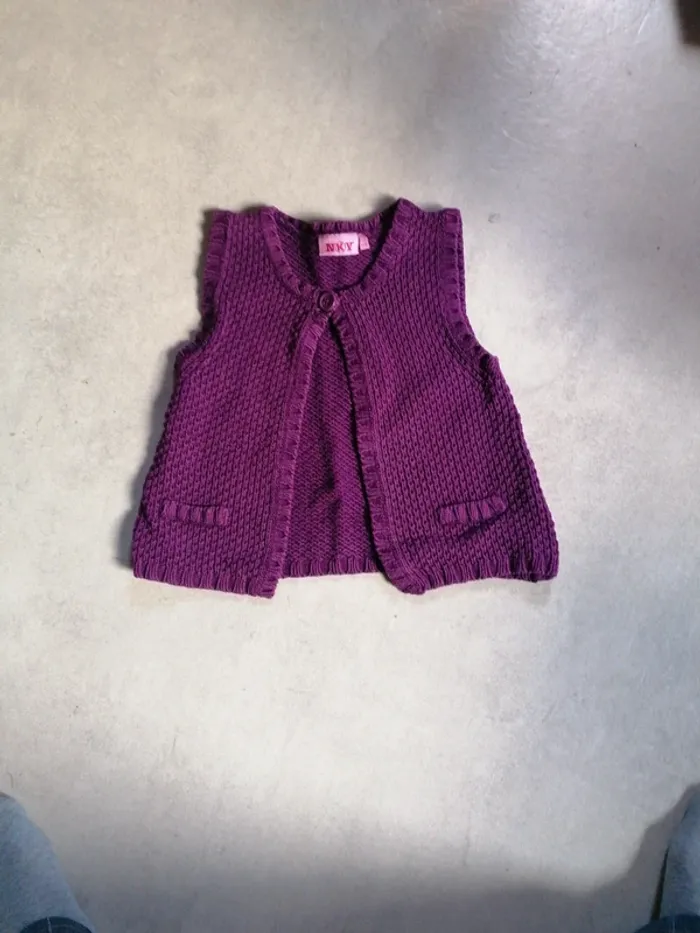 Gilet sans manches fille