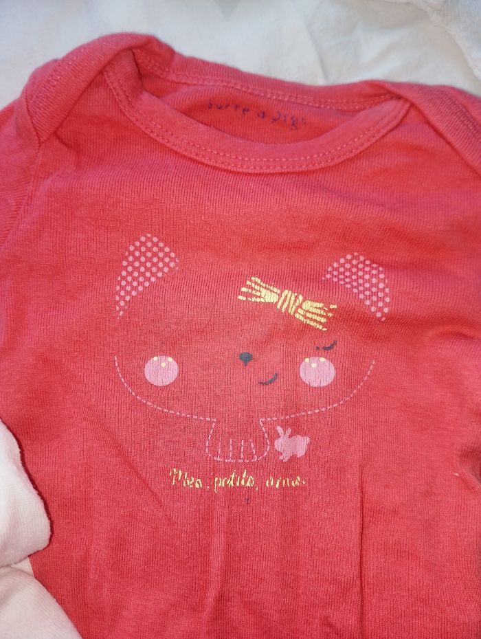 Lot body 9 mois fille manche longues - photo numéro 2