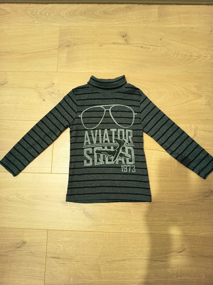 Pull col roulé fantaisie garçon, In Extenso, taille 5 ans