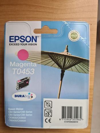 Cartouche d'encre Epson Magenta T0453 neuve