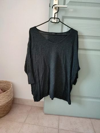 Pull léger gris chiné