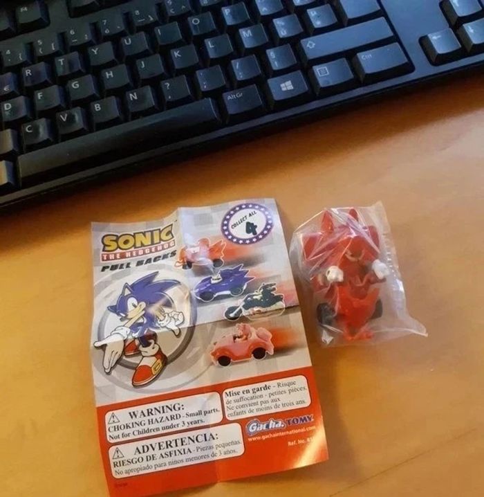Figurine pull backs - Knuckles (Sonic) - photo numéro 2