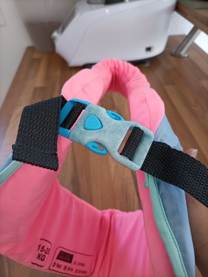 Gilet flottaison piscine ou mer 15-25 kg rose et bleu Nabaiji - photo numéro 6