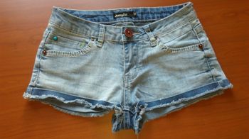Short jeans bleu clair