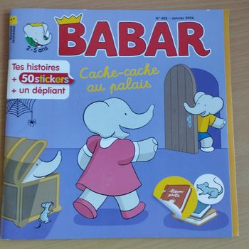 Magazine Babar Histoires+50stickers+dépliant Neuf