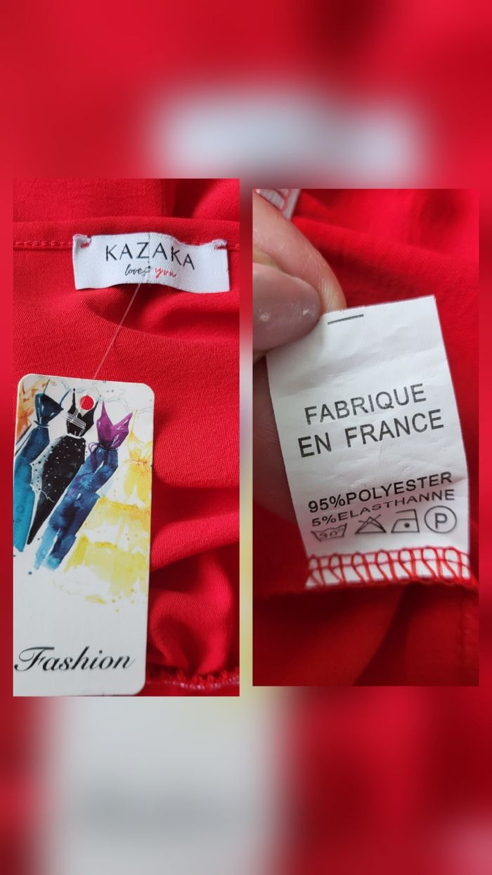 Combinaison pantalon rouge taille unique (42-48) neuve avec étiquette Kazaka by Pulpeuse et Chic - photo numéro 10
