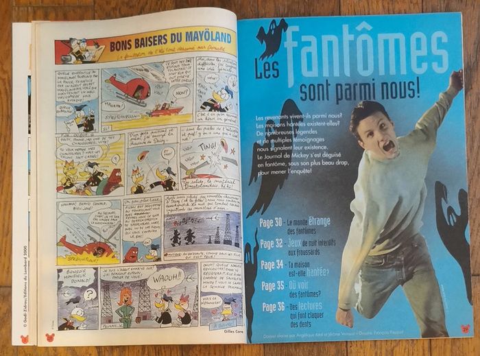 Ancien journal de mickey N°2511 poster panoramique constellations 2000 vintage - photo numéro 5