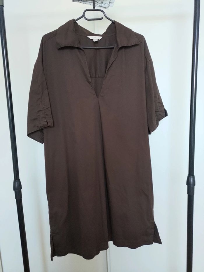 H&M robe droite marron L