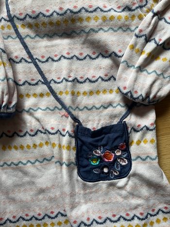 Robe en maille multicolore fille